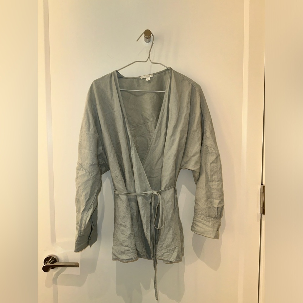 COS Long Sleeve Shirt with Waist Tie